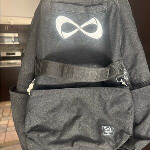 NFINITY Black Glitter Weekender Backpack